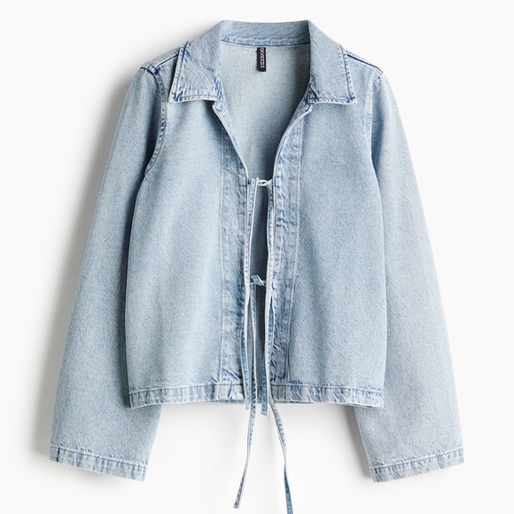 Divided by H&M Tie-Front Denim Jacket - Picture 4 of 11